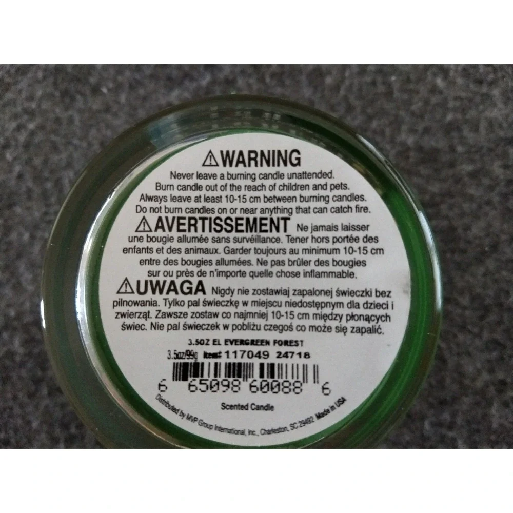 Everyday‎ Luxe Candle Evergreen Forest Glass Jar Lid 3.5oz Soy Blend Wax USA NEW